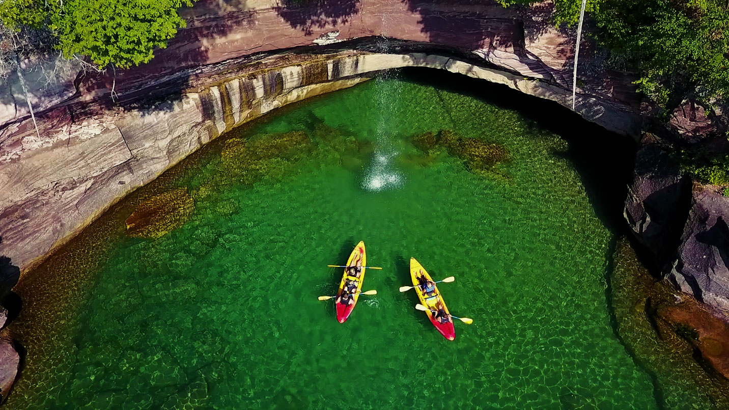 Kayakers checking out Grand Island