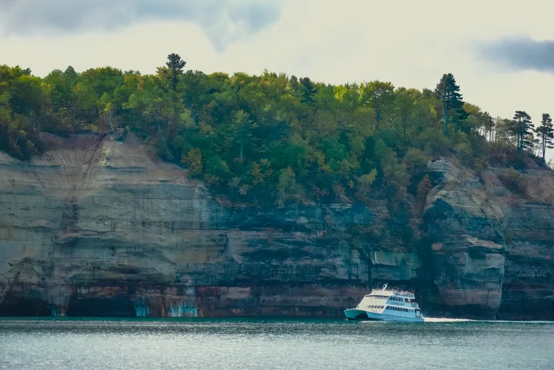 Pictured Rocks Cruises touring along the national lakeshore