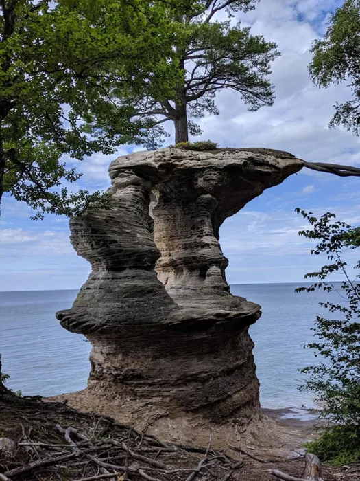 Chapel Rock in the Pictured Rocks National Lakeshore